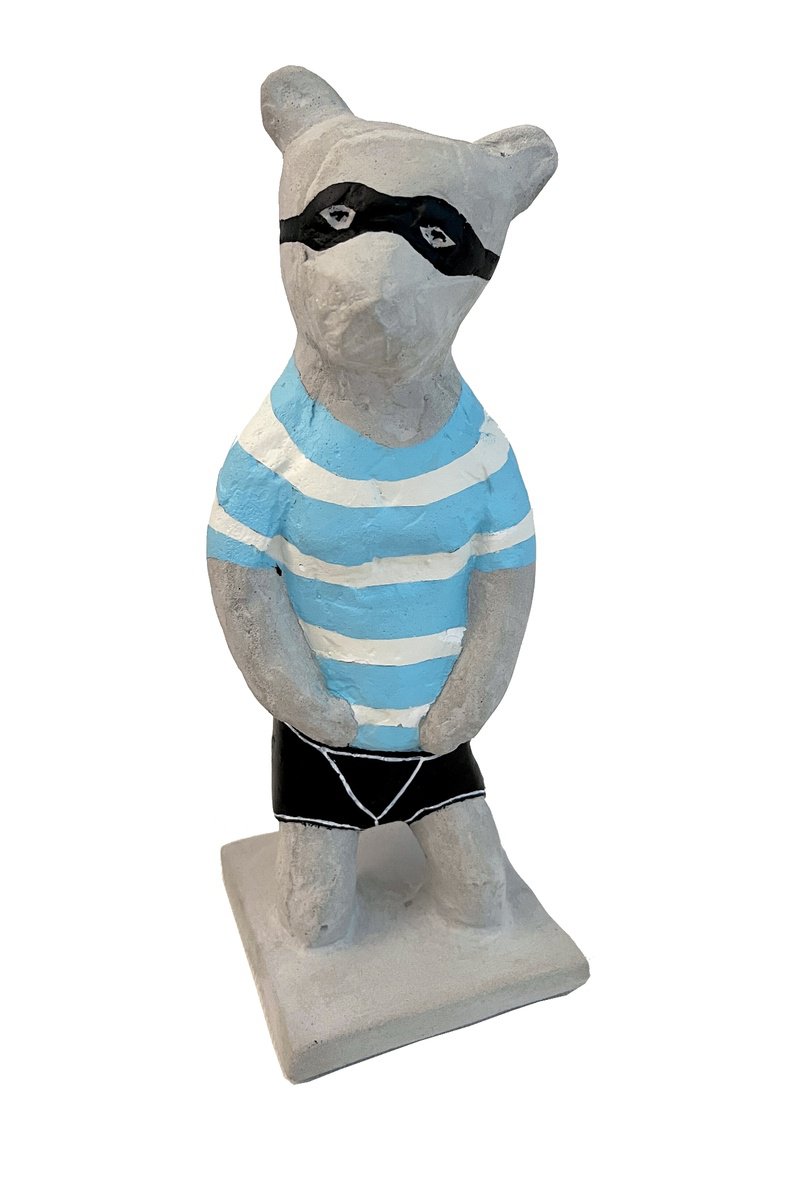 Animal Sculpture By Mina Ilic, 4 X 11", Luka, Original Artwork