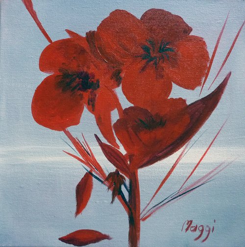 Red Flower by Margaret Denholm