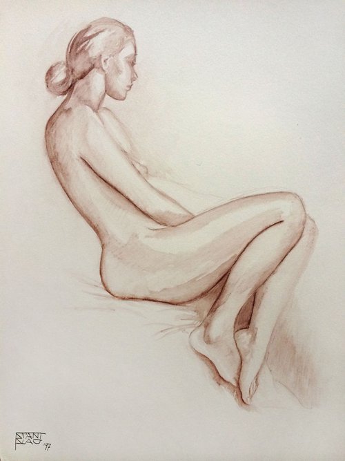 Nude study by Vincenzo Stanislao