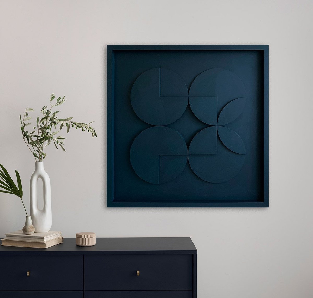 Geometric Abstract Relief By Liam Roberts, 20 X 20", Spark, Original Artwork