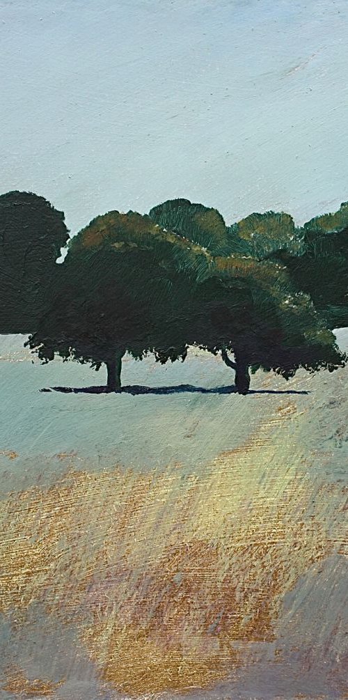 2 Trees under a Peppermint Sky II by Simon Jones