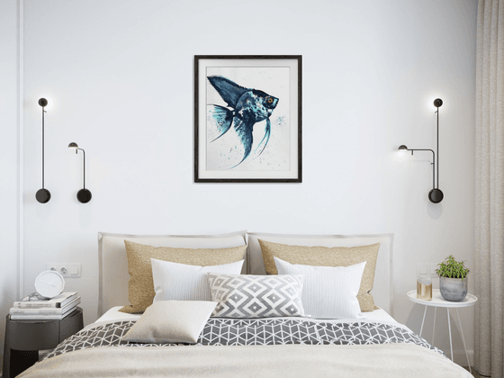 Exotic Blue Azure fish