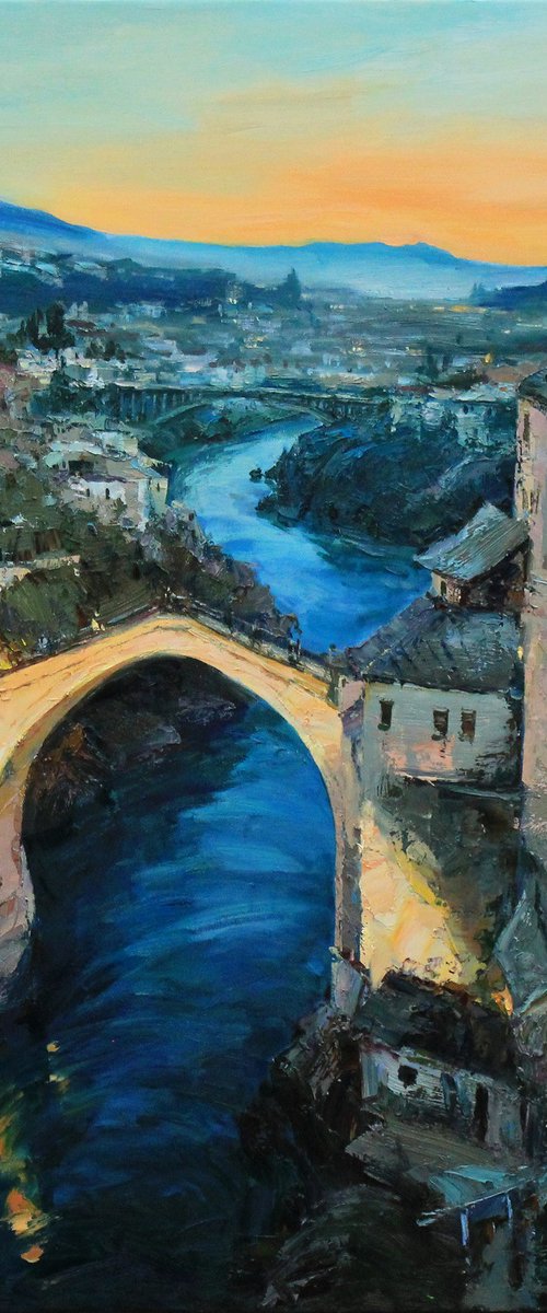 Old Bridge Mostar by Alisa Onipchenko-Cherniakovska