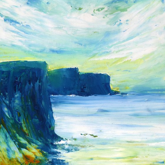 Blue Cliffs Seascape
