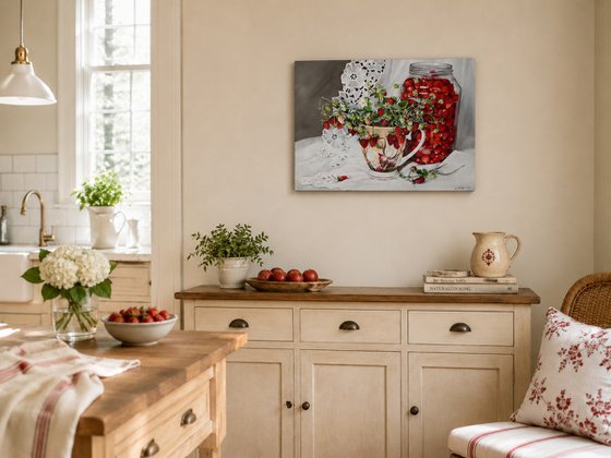 Wild Strawberry Still Life