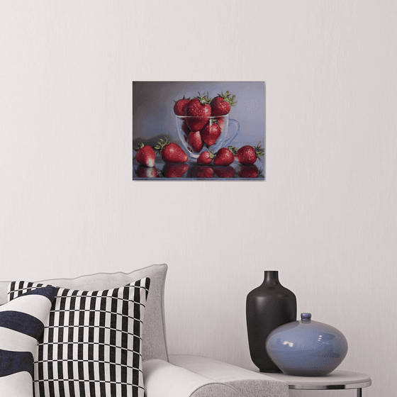 "Still life with strawberries"