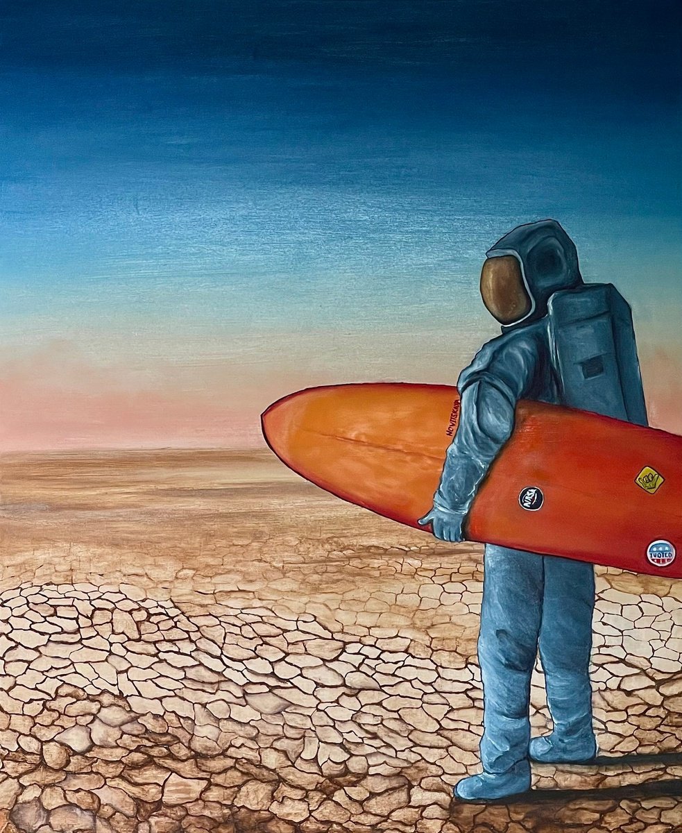 Surrealistic Portrait Oil Painting By Anastasiia Novitskaya, 24 X 29, Consequences, Original Artwork