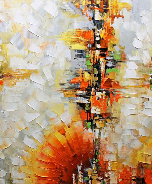 Abstract painting  Electric Feel by Lana Guise