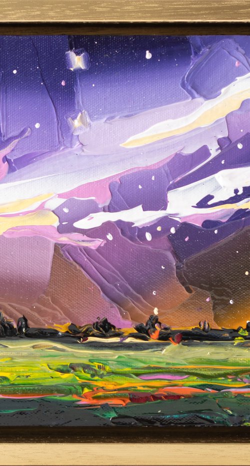 Iridescent Night Sky 10 by Joseph Villanueva