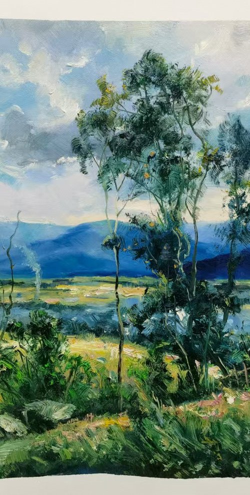 landscape oil painting by Julian Yu
