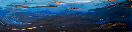 XXL Big Abstract - "Deep ocean" - Abstraction - Bright abstract - Sea abstract