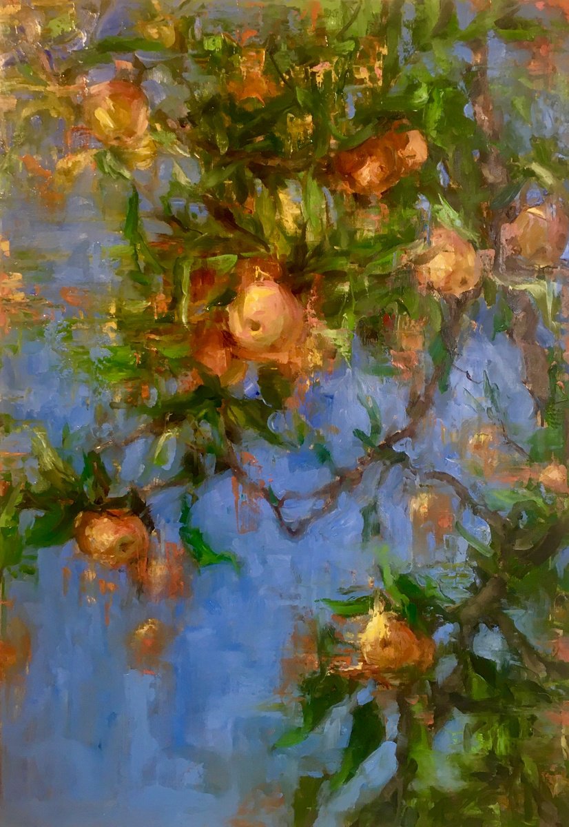 Apples on branches by Elena Mashajeva-Agraphiotis