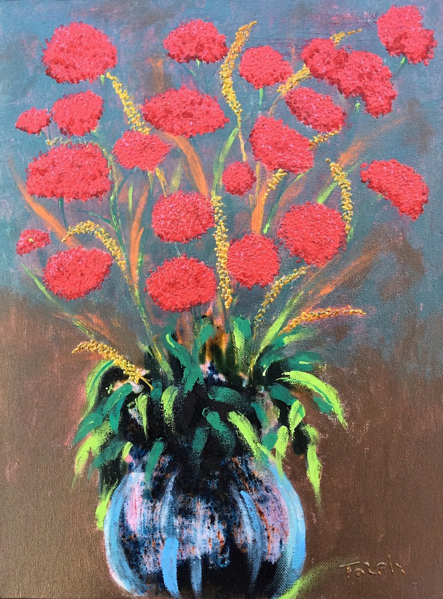 Carnations in a Vase by Tateh