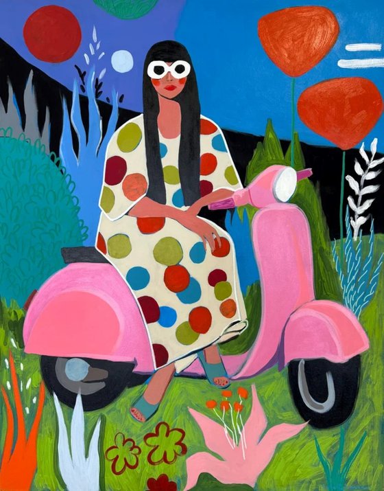 Dream Ride Under Red Sun