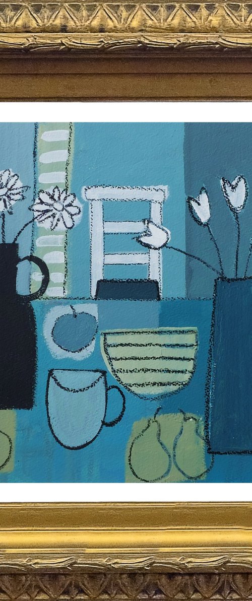 Still Life with a White Chair III by Jan Rippingham