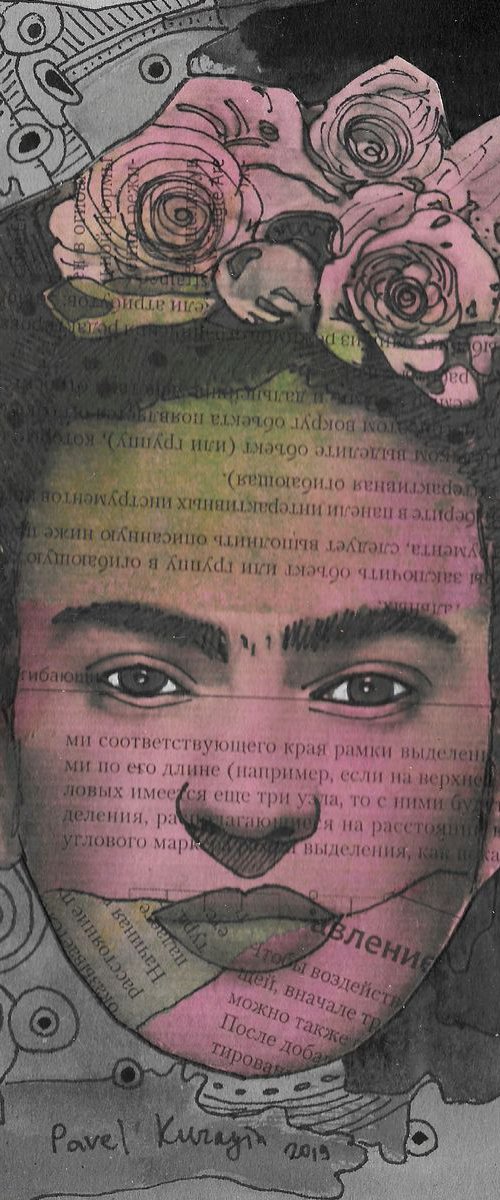 Portrait of Frida Kahlo #64 by Pavel Kuragin