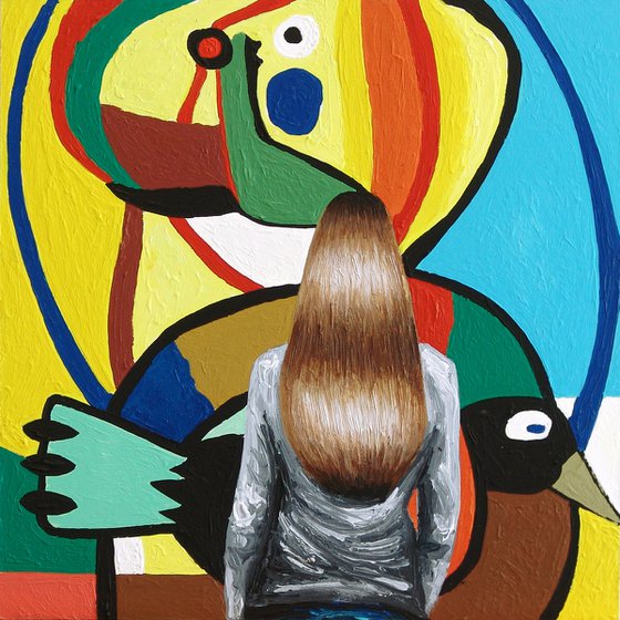 Enfant Avec Oiseau