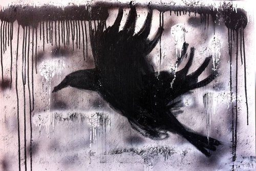 Crow Flying by Zeke Garcia