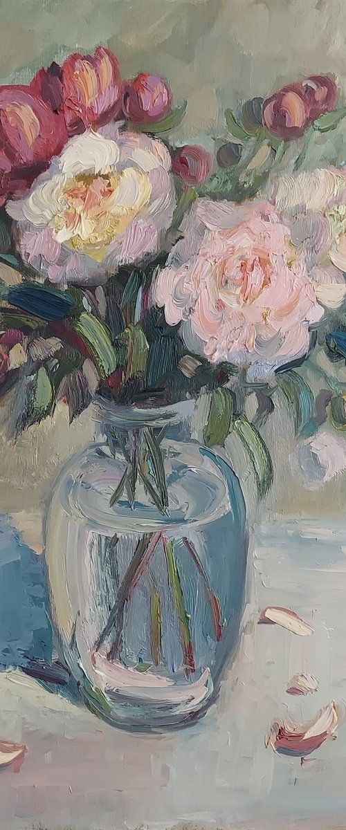 Summer flowers "Peonies" by Olena Kolotova