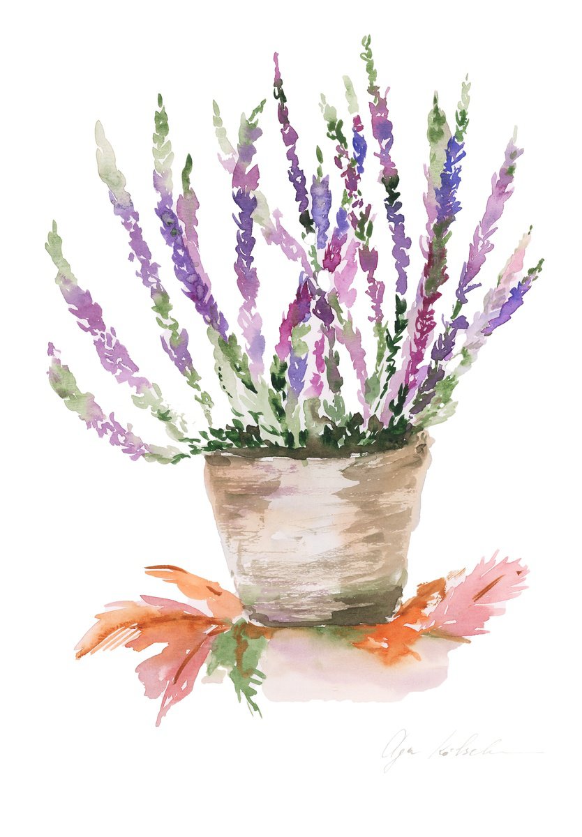 Rustical lavender bouquet by Olga Koelsch