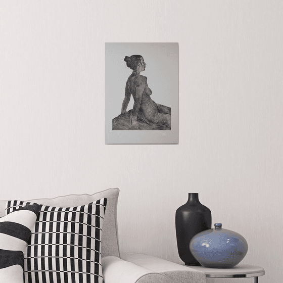 Seated female nude