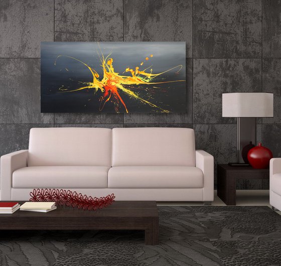 Lava In Space (Spirits Of Skies 098165) - 140 x 70 cm - XXL (56 x 28 inches)