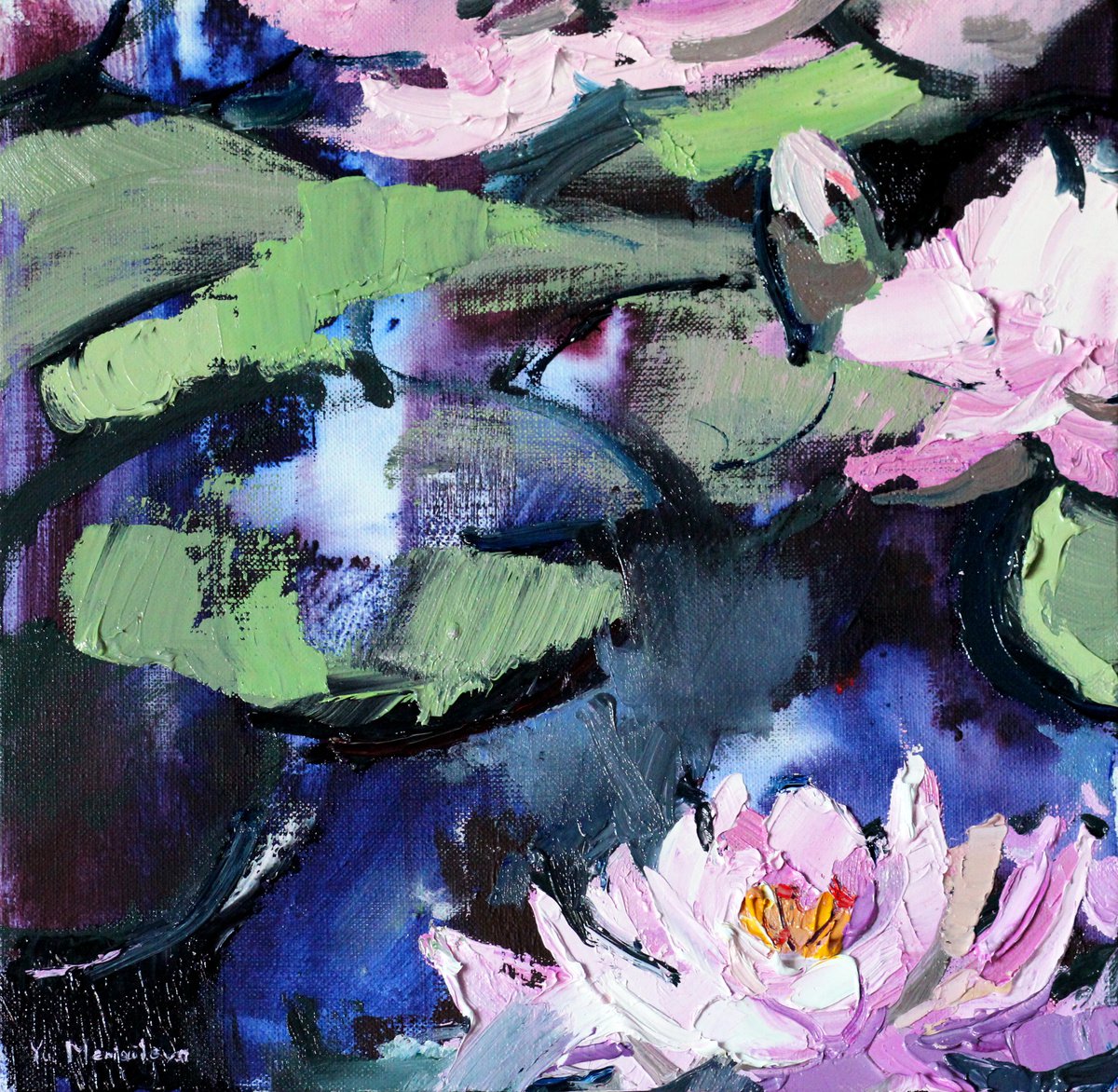 Water lilies. Christmas gift by Yuliia Meniailova