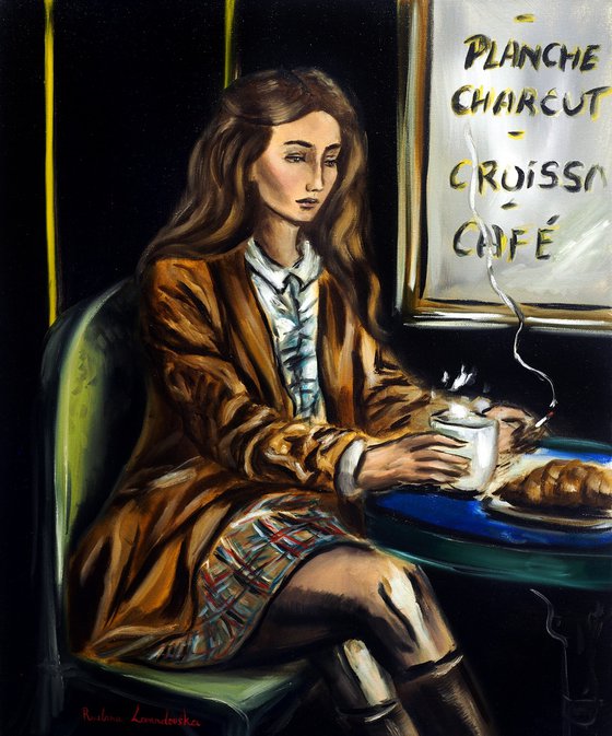 Woman at a Parisian Cafe III