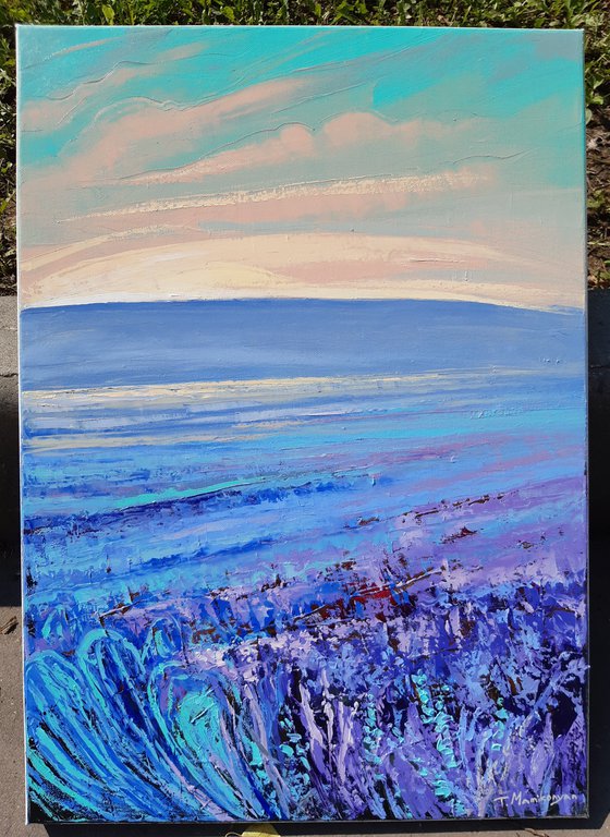 Purple Field 50x70cm