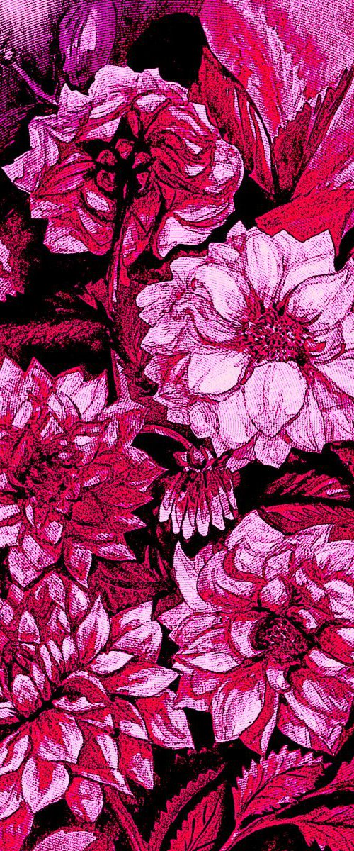 Chrysanthemums in purple by Julia Gogol