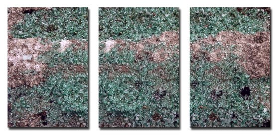 Shattered Triptych -  Three 24x16in Aluminium Panels