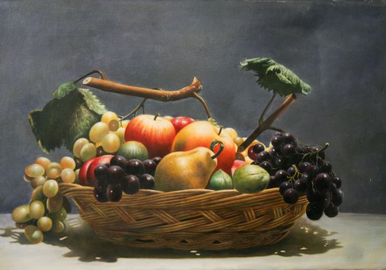 Still Life basket with Fruits 3115
