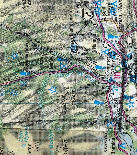 Roadless Map, Cambrian Mountains