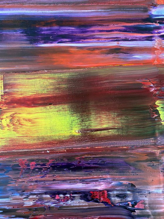 "Love At First Sight" - FREE USA SHIPPING + Save As A Series - Original PMS Abstract Diptych Oil Paintings On Canvas - 40" x 20"