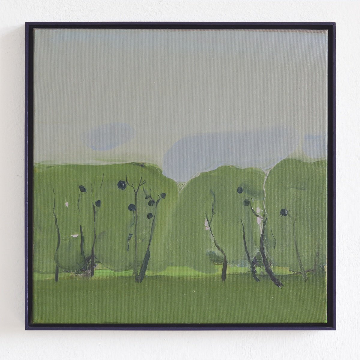 Impressionistic Landscape Acrylic Painting By Igor Nekraha, 17 X 17, Trees, Original Artwork