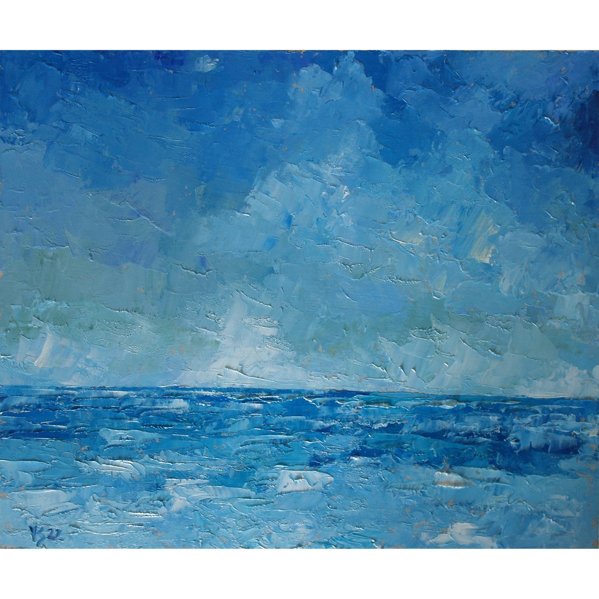 Blue Seascape. by Juri Semjonov