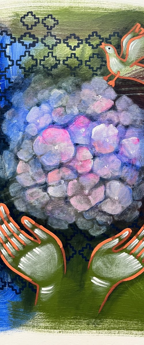 Flowers hydrangea by Yuliia Chaika