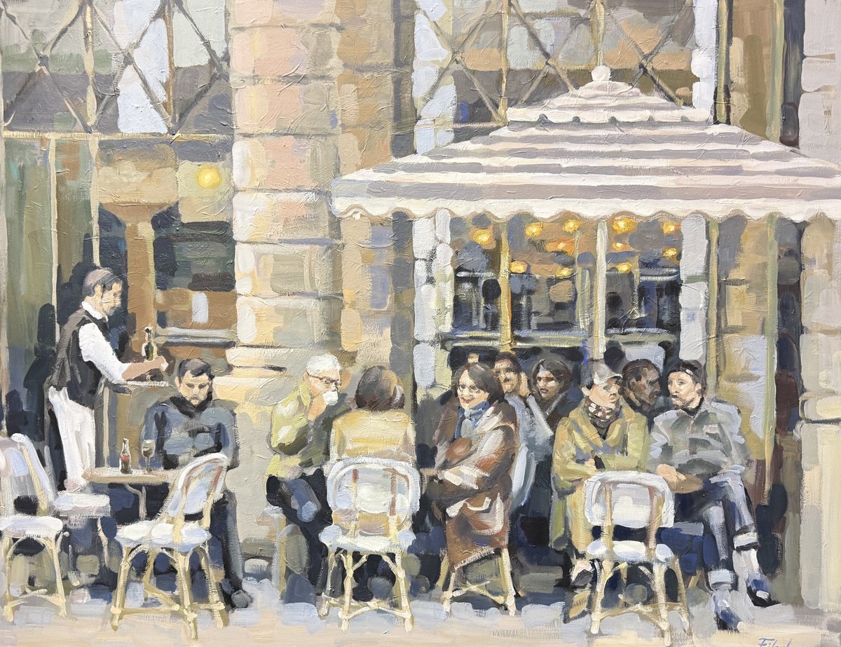  Afternoon Conversations By Tatiana Filipowicz, 51 X 39, Artwork For Sale On Artfinder