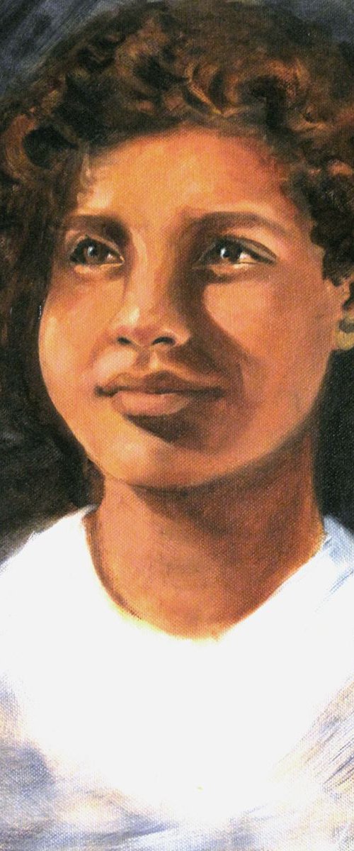 Hope - Portrait of a child by Asha Shenoy