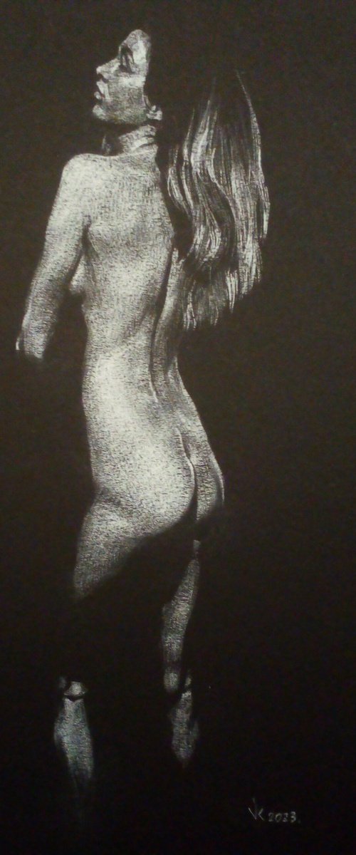 Nude noir #314 (21X29)cm by Vitaliy Koriakin