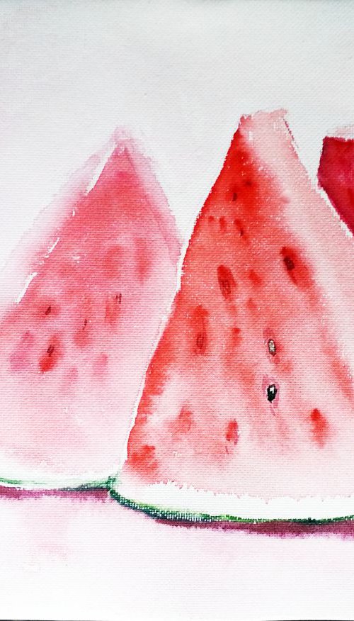 Watermelon wedges by Asha Shenoy