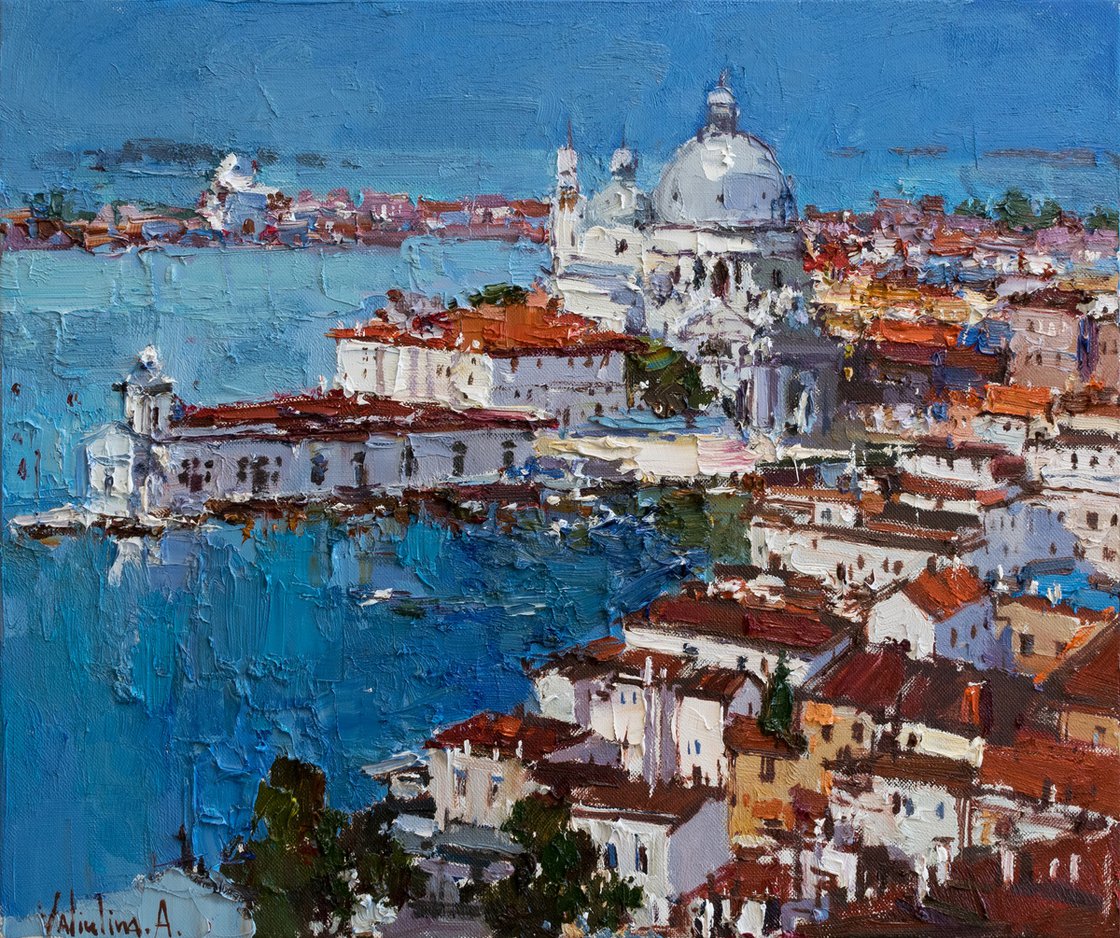 Venice Italy Original Oil Painting Oil painting: Anastasiia