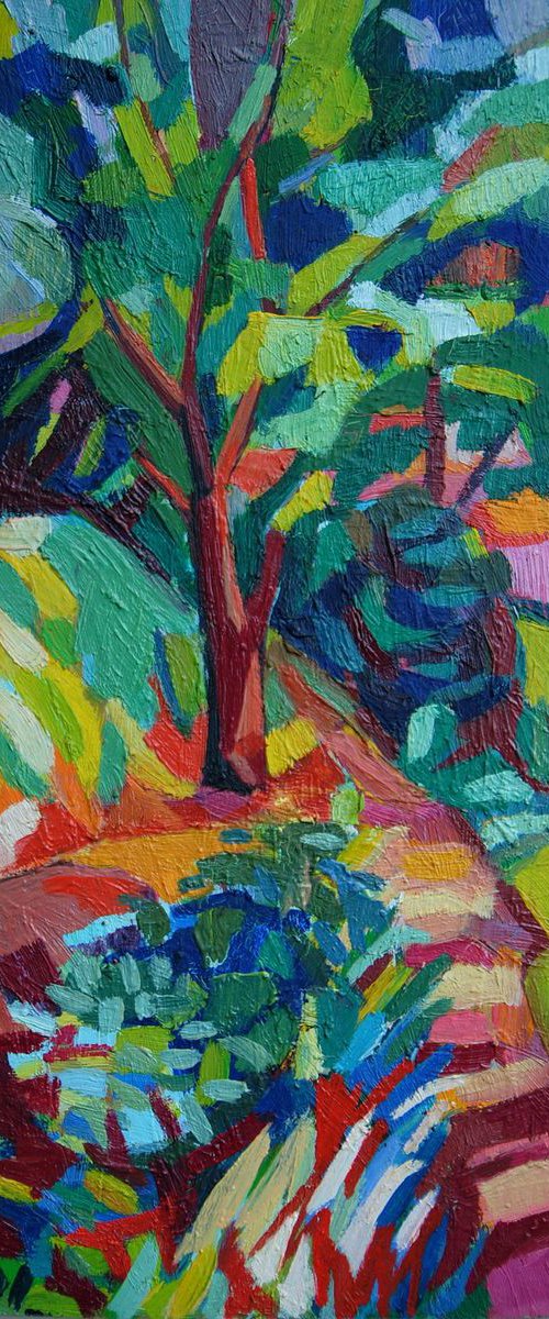 Summer forest  / 34.5 X 15 cm by Maja Đokić Mihajlović