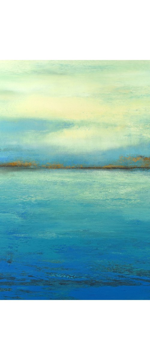 Morning Calm - Contemporary Abstract Seascape by Suzanne Vaughan