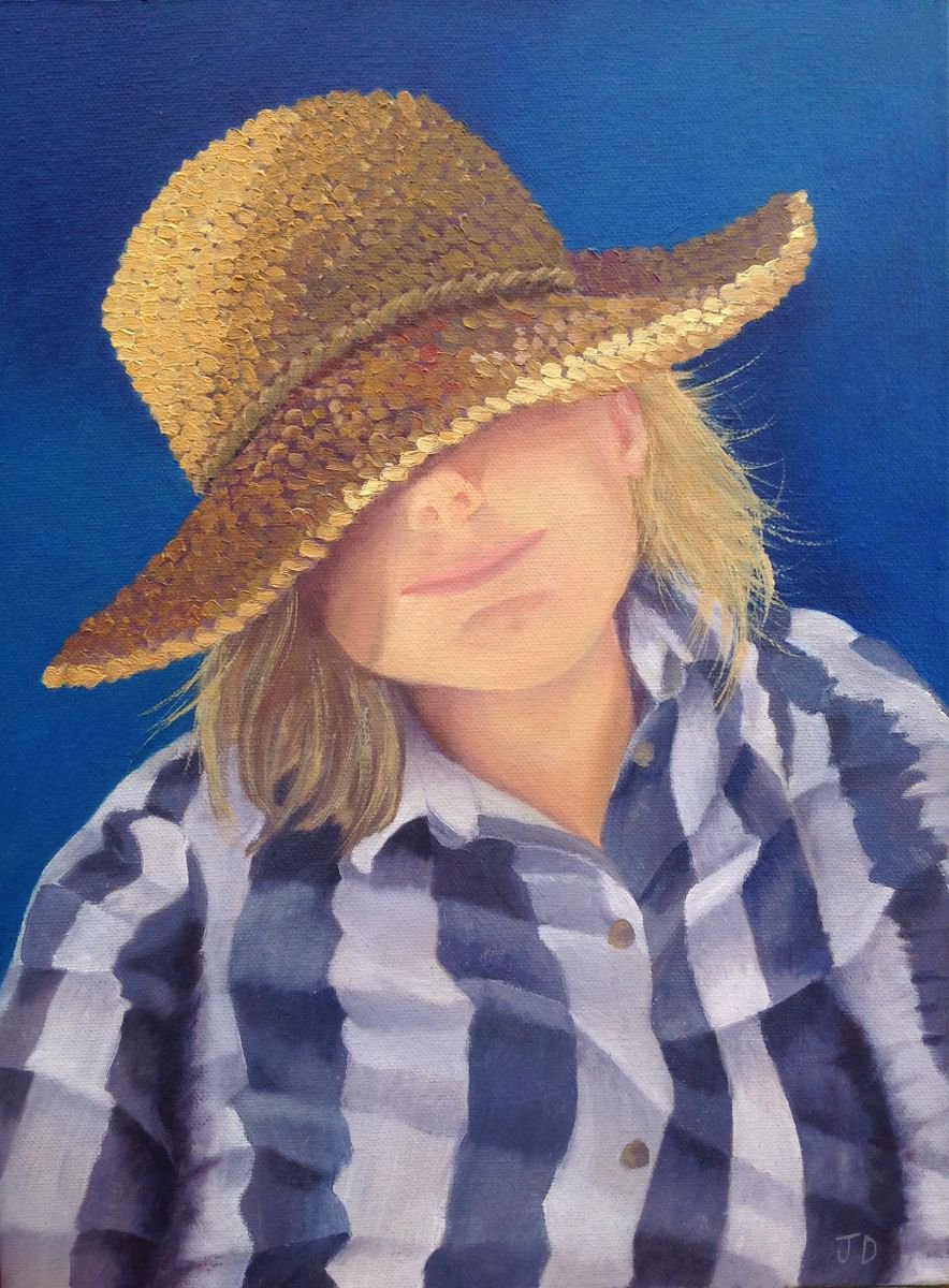 Girl in a Straw Hat by JANE DENTON