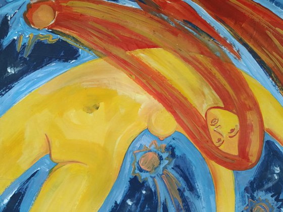 A girl in the stars