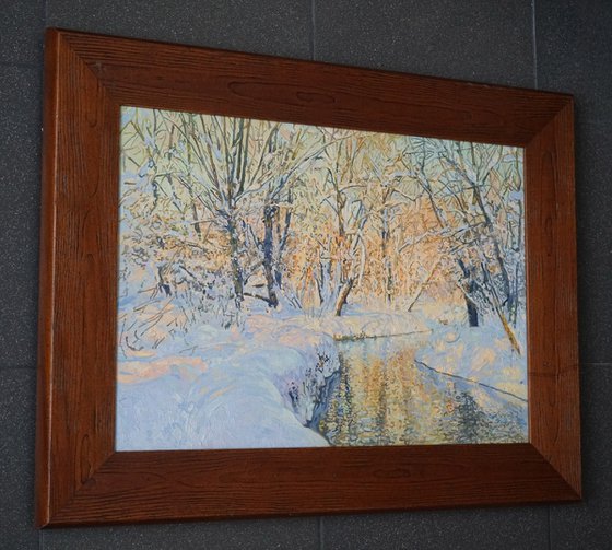 A sunny day on the Chertanovka River