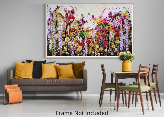 Roseberry Fields Abstract Floral Landscape