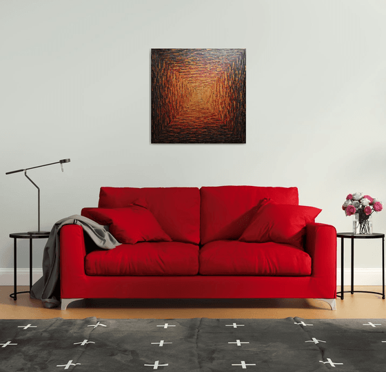 Large brasillant square gradient