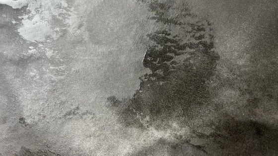 Silver Energy in Black Night